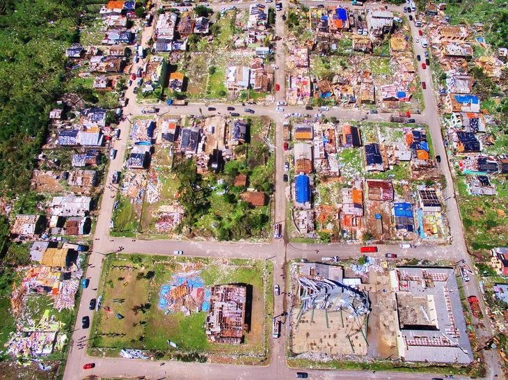 FOTOS: imagens aéreas mostram destruição em São Francisco de Paula |  Pioneiro