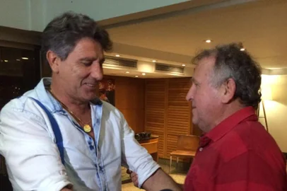 zico e renato se encontram no hotel do grêmio