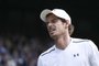  Britains Andy Murray reacts after a point against US player Sam Querrey during their mens singles quarter-final match on the ninth day of the 2017 Wimbledon Championships at The All England Lawn Tennis Club in Wimbledon, southwest London, on July 12, 2017. / AFP PHOTO / Daniel LEAL-OLIVAS / RESTRICTED TO EDITORIAL USEEditoria: SPOLocal: WimbledonIndexador: DANIEL LEAL-OLIVASSecao: tennisFonte: AFPFotógrafo: STR