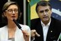 Montagem de fotos da deputada Maria do Rosário e do deputado Jair Bolsonaro