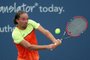 MASON, OH - AUGUST 16: Alexandr Dolgopolov of Ukraine returns a shot to Nick Kyrgios of Australia during Day 5 of the Western & Southern Open at the Linder Family Tennis Center on August 16, 2017 in Mason, Ohio.   Rob Carr/Getty Images/AFP