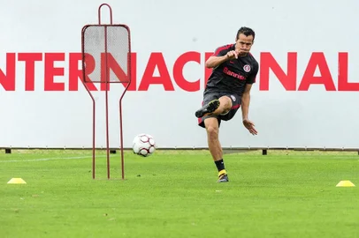  

PORTO ALEGRE, RS, BRASIL, 12-09-2017. Inter fez treino no CT Parque Gigante. (MATEUS BRUXEL/AGÊNCIA RBS)