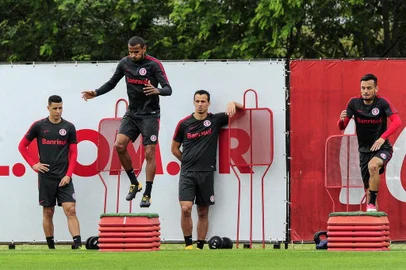  

PORTO ALEGRE, RS, BRASIL, 12-09-2017. Inter fez treino no CT Parque Gigante. (MATEUS BRUXEL/AGÊNCIA RBS)