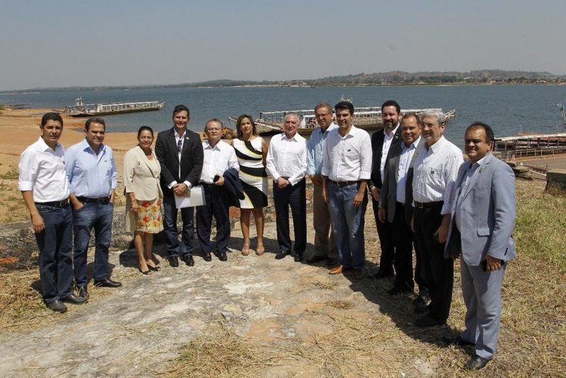 Temer está em Xambioá (TO) para o lançamento das obras de construção da ponte sobre o Rio Araguaia que liga o estado ao Pará.