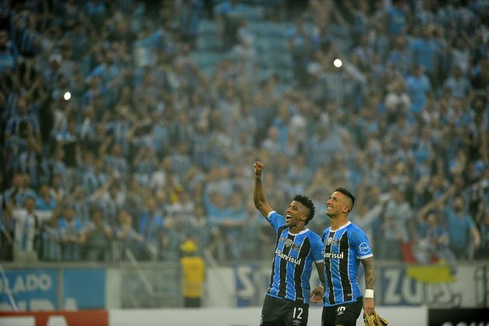  

PORTO ALEGRE, RS, BRASIL, 20-09-2017. Grêmio joga contra o Botafogo na Arena pelas  quartas da Libertadores da América. (ANDRÉ ÁVILA/AGÊNCIA RBS)