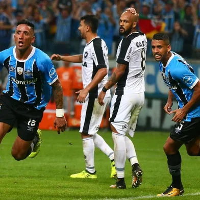  

PORTO ALEGRE, RS, BRASIL, 20-09-2017. Grêmio joga contra o Botafogo na Arena pelas  quartas da Libertadores da América. (LAURO ALVES/AGÊNCIA RBS)
