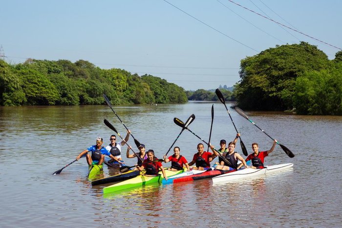  

São Leopoldo, RS, BRASIL, 21/09/2017 : Alunos do projeto  Canoagem na Escola, mantido pela prefeitura de São Leopoldo, são convocados para a Seleção Brasileira de Canoagem e participarão do Sul-Americano de Canoagem Velocidade, no Uruguai. (Omar Freitas/Agência RBS)