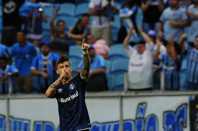  PORTO ALEGRE, RS, BRASIL - 01-10-2017 - Grêmio enfrenta o Fluminense na Arena. Partida válida pela 26ª rodada do Brasileirão. Final de partida. (FOTO: MATEUS BRUXEL/AGÊNCIA RBS)
