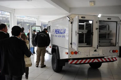  CAXIAS DO SUL, RS, BRASIL 02/10/2017O Instituto-Geral de Perícias (IGP) de Caxias do Sul recebeu hoje a nova viatura na empresa Agrale. (Felipe Nyland/Agência RBS)