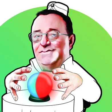 ilustração de Pai Denardin, personagem de Pedro Ernesto Denardin