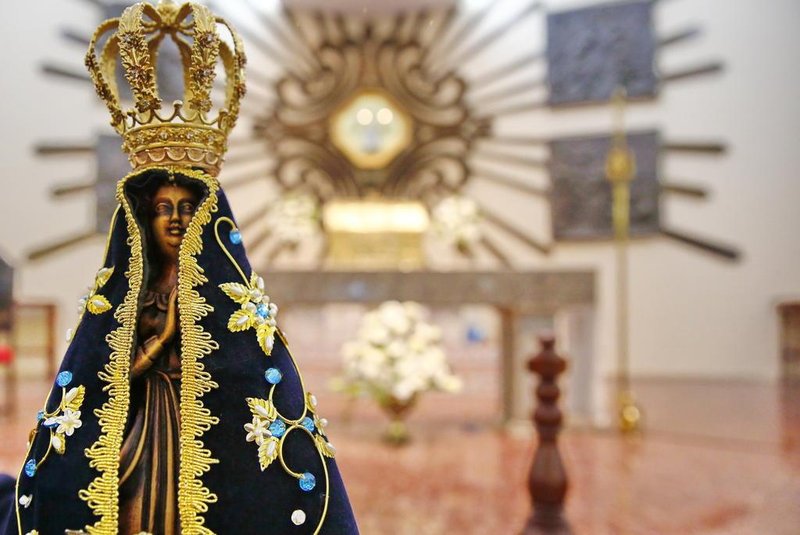  PORTO ALEGRE, RS, BRASIL 29/04/2017 - Reformas no santuário para receber réplica de nossa senhora aparecida. (FOTO: ROBINSON ESTRÁSULAS/AGÊNCIA RBS)