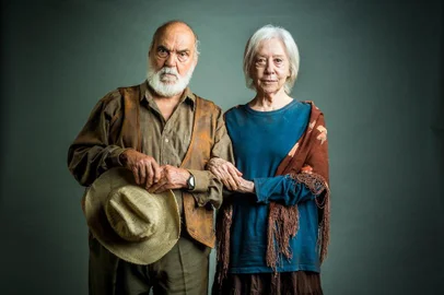 o outro lado do paraíso, Josafá ( Lima Duarte ) e Mercedes ( Fernanda Montenegro )