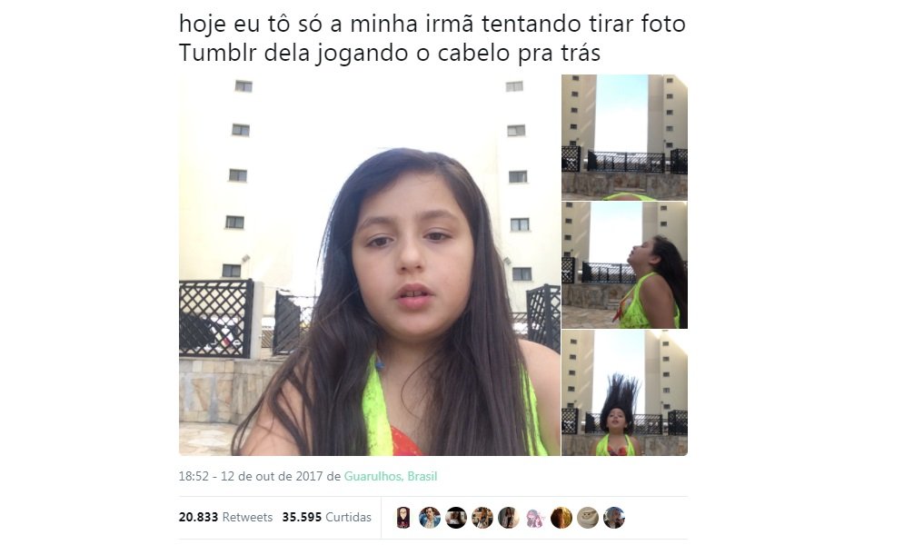 Jovem tem irmã “roubada” por internautas e vira meme nas redes sociais