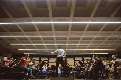 

PORTO ALEGRE, RS, BRASIL, 19/10/2017 : Ensaio da Ospa para o concerto Música de Cinema. (Omar Freitas/Agência RBS)
Indexador: Omar Freitas