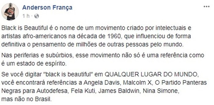 Anderson França / Reprodução/Facebook