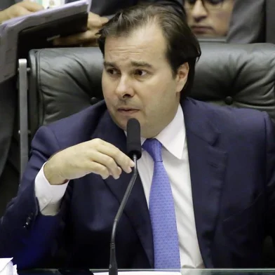 Rodrigo Maia durante votação da segunda denúncia contra Temer