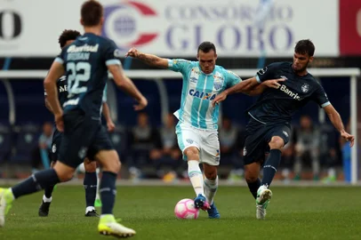  

FLORIANÓPOLIS, SC, BRASIL, 29-10-2017: Avaí x Grêmio pela série A do Brasileirão.