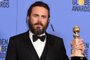  Actor Casey Affleck, winner of the Best Performance by an Actor in a Motion Picture  Drama for Manchester by the Sea, poses in the press room at the 74th Annual Golden Globe Awards held at the Beverly Hilton Hotel on January 8, 2017. ROBYN BECK / AFP Editoria: ACELocal: Beverly HillsIndexador: ROBYN BECKSecao: televisionFonte: AFPFotógrafo: STF