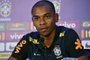 Brazils football team player Fernandinho speaks during a press conference after a training session at the Arena Dunas stadium in Natal, Brazil on October 3, 2016. Brazil will face Bolivia in a FIFA World Cup Russia 2018 qualifier match on October 6.
NELSON ALMEIDA / AFP
