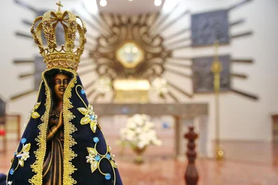  

PORTO ALEGRE, RS, BRASIL 29/04/2017 - Reformas no santuário para receber réplica de nossa senhora aparecida. (FOTO: ROBINSON ESTRÁSULAS/AGÊNCIA RBS)