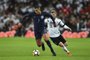Englands midfielder Jake Livermore (L) takes on Germanys striker Timo Werner (R) during the friendly international football match between England and Germany at Wembley Stadium in London on November 10, 2017. / AFP PHOTO / Glyn KIRK / NOT FOR MARKETING OR ADVERTISING USE / RESTRICTED TO EDITORIAL USE