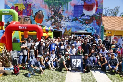  

PORTO ALEGRE, RS, BRASIL 12/11/2017 - Iinauguração da Casa da Cultura Hip Hop de Esteio. (FOTO: ROBINSON ESTRÁSULAS/AGÊNCIA RBS)