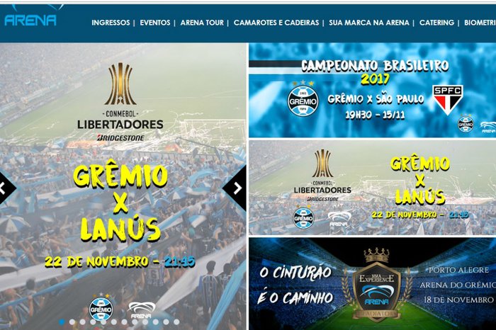 Ingressos Grêmio X São Paulo