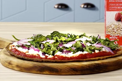 Pizza com Massa de Batata Doce e Aveia