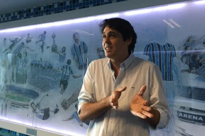  PORTO ALEGRE, RS, BRASIL - 20/11/2017 - Goleiro Danrlei na Arena do Grêmio. (Carlos Macedo/Agência RBS)