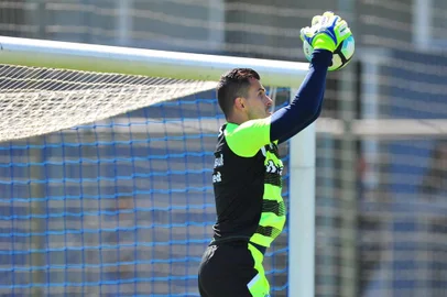 PORTO ALEGRE, RS, BRASIL, 14-11-2017. Treino do Grêmio no CT Luiz Carvalho. Na foto: Marcelo Grohe  (FÉLIX ZUCCO/AGÊNCIA RBS)