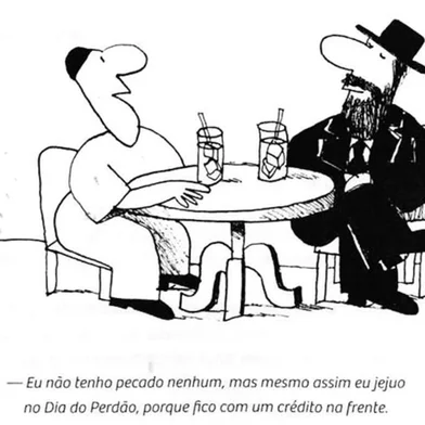 Charge de Redi do livro Do Éden ao Divã (Companhia das Letras).