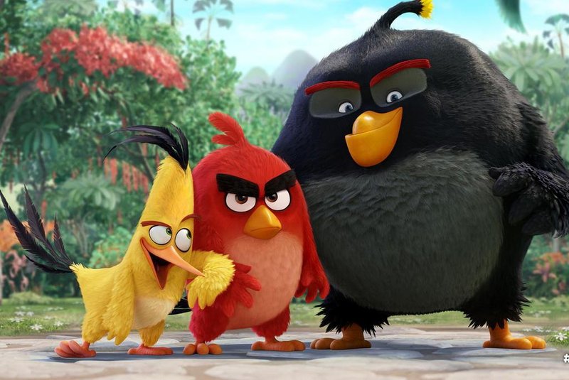 Cena de  Angry Birds: O Filme.