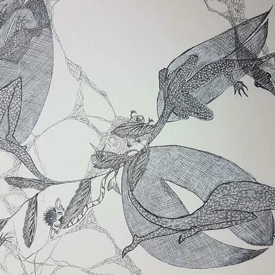 Miniexposição Criaturas, de Natália Bianchi