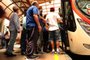  CAXIAS DO SUL, RS, BRASIL, 24/11/2017. Fluxo de passageiros no transporte coletivo urbano, para pauta sobre passe livre. (Diogo Sallaberry/Agência RBS)