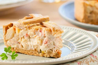 Torta de Palmito e Alho-Poró