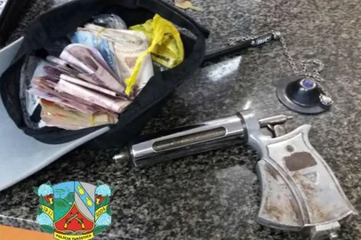 Homem é preso em São Francisco de Paula após assaltar posto com pistola de vacinar gado