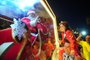  CAXIAS DO SUL, RS, BRASIL (09/12/2017). Caravana da Coca-Cola, com seus caminhões decorados com luzes natalinas e o Papai Noel, encantam crianças pelas ruas de Caxias do Sul. (Roni Rigon/Pioneiro).