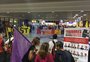 Entidades sindicais realizam protesto contra reforma da Previdência em Porto Alegre