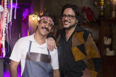 Ed Lopez dassilva (Valdemar) e Lúcio Mauro Filho (Roney) em Malhação: Viva a Diferença.