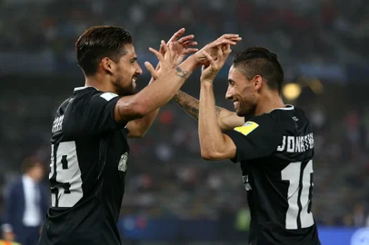 zol - mundial de clubes - abu dhabi - pachuca - al jazira - gol - comemoração 