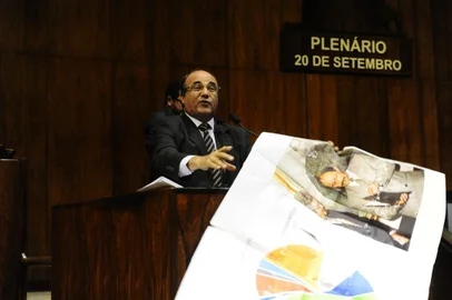  PORTO ALEGRE, RS, BRASIL, 22-12-2017. Na votação mais importante do ano para o governo Sartori na Assembleia Legislativa, o Piratini ite a possibilidade de não conseguir votar nesta sexta-feira (22) o projeto de lei complementar (PLC) que autoriza o Estado a aderir ao Regime de Recuperação Fiscal proposto pelo governo federal.(RONALDO BERNARDI/AGÊNCIA RBS)
