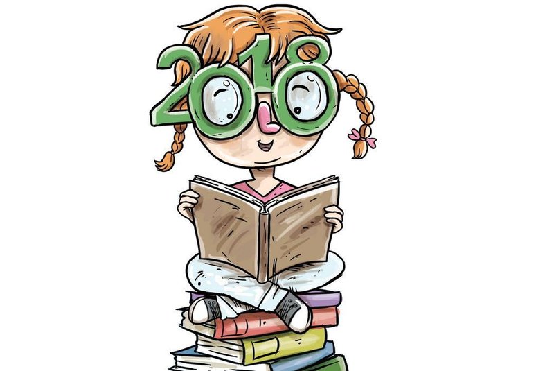 Ilustração para matéria sobre lançamentos de livros previstos para 2018