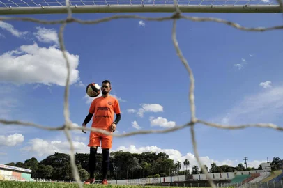  VERANÓPOLIS, RS, BRASIL, 11/01/2018 -  Juberci Alves da Cruz, o Juba, atacante do Veranópolis, o VEC. (Marcelo Casagrande/Agência RBS)