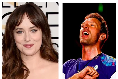 dakota johnson, chris martin, cinquenta tons de cinza, coldplay, atriz, cantor