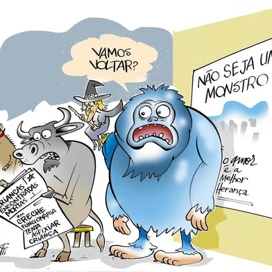 Charge de Iotti publicada em 19 de janeiro de 2018