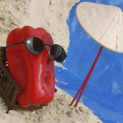 caderno Saúde/ cuidados com a pele no verão. Produção Pimentão na praia.