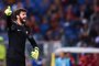  Romas Brazilian goalkeeper Alisson Ramses Becker shouts instructions during the UEFA Champions League Group C football match between AS Roma and Atletico Madrid on September 12, 2017 at the Olympic stadium in Rome. / AFP PHOTO / Filippo MONTEFORTEEditoria: SPOLocal: RomeIndexador: FILIPPO MONTEFORTESecao: soccerFonte: AFPFotógrafo: STF
