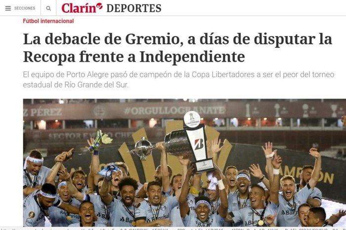 Reprodução / Clarín Reprodução / Clarín