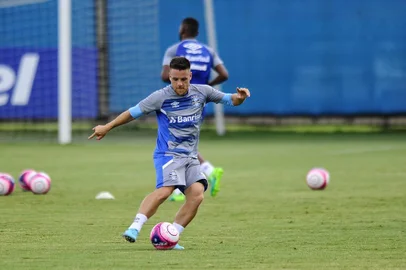  PORTO ALEGRE, RS, BRASIL, 22/02/2018 - Treino do Grêmio que ocorreu nesta tarde de terça feira.Na foto: Ramiro (FOTOGRAFO: ANDERSON FETTER / AGENCIA RBS)