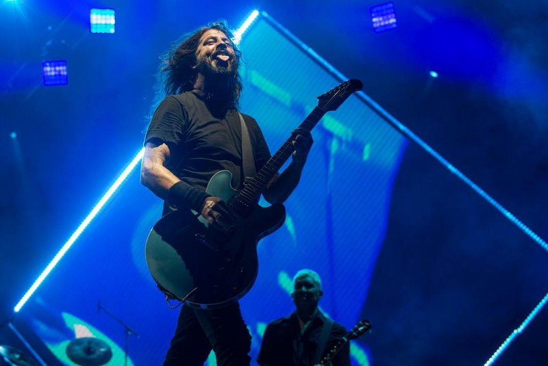 25/02/2018. Show de Foo Fighters e Queens of the Stone Age no Rio de Janeiro, com abertura da banda Ego Kill Talent. Na foto: Foo Fighters.